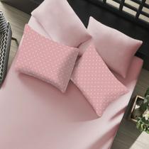 Jogo de Cama Casal Portallar Elegance Percal Misto 60/40 150 fios 50% Algodão 50% Poliéster Poa 3 Peças Rosa Orquídea Jogo de Cama Casal Portallar Elegance Percal Misto 60/40 150 fios 50% Algodão 50% Poliéster Poa 3 Peças Rosa Orquídea