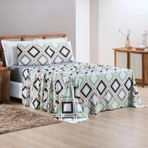 Jogo de Cama Casal Quality 100% Algodão 04 Peças