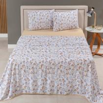 Jogo de Cama Casal Queen 04 Pçs Malha 100% Algodão Fio Penteado 30/1