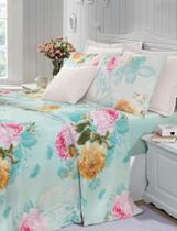 Jogo de Cama Casal Queen 3 Peças Estampado em Microfibra - Estampas Sortidas