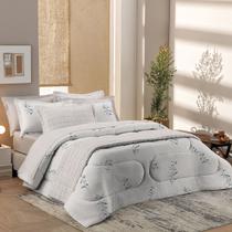 JOGO DE CAMA CASAL QUEEN 4 PEÇAS (duplo) SOFISTICATA PREMIUM