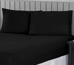 Jogo de Cama Casal Queen 400 Fios Percal 03 Peças Com Barra, Antiácaro, Anti-pilling com Toque Macio