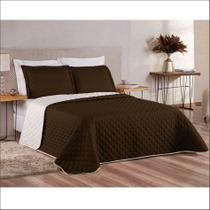 Jogo de Cama Casal Queen 6 Peças Colcha Cobre Leito com Lençol e Fronhas 400 Fios