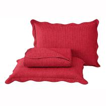 Jogo de Cama Casal Queen Milão 150 Fios Vermelho