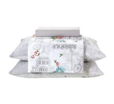 Jogo De Cama Casal Queen Percal 180 Fios 100% Algodão 04 Peças Dohler