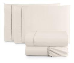 Jogo de Cama Casal Queen Percal 400 Fios Ponto Palito 04 Peças, Antiácaro, Não faz bolinha Toque Extra Macio Jogo de Cama Casal Queen Percal 400 Fios Ponto Palito 04 Peças, Antiácaro, Não faz bolinha Toque Extra Macio