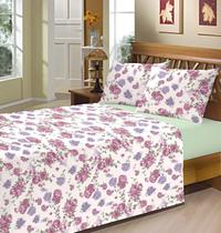 Jogo de Cama Casal Queen Size 4 Peças Microfibra 150 Fios Camesa Lavander