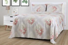 Jogo de Cama Casal Queen Size 4 Peças Microfibra 150 fios Sultan Lena