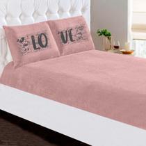 jogo de cama casal queen soft queen 03 peças Love rose Toque Macio jogo de cama casal queen soft queen 03 peças Love rose Toque Macio