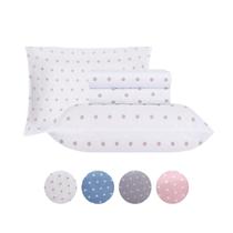 Jogo de Cama Casal Sultan 180F Sonhare Prata Poá 4 Peças Jogo de Cama Casal Sultan 180F Sonhare Prata Poá 4 Peças