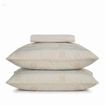 Jogo de Cama Casal Toque Acetinado Altenburg Diagrama 3 pçs Jogo de Cama Casal Toque Acetinado Altenburg Diagrama 3 pçs