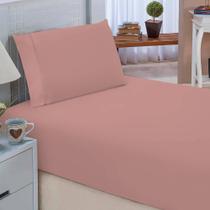 Jogo de Cama Classic Solteiro Percal 400 Fios 2 Pç Pt Palito