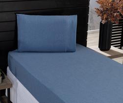 Jogo de Cama Classic Solteiro Percal 400 Fios Ponto Palito 02 Peças, Antiácaro, Toque Macio e Confortável