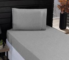 Jogo de Cama Classic Solteiro Percal 400 Fios Ponto Palito 02 Peças, Antiácaro, Toque Macio e Confortável