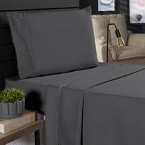 Jogo de Cama Classic Solteiro Percal 400 Fios Ponto Palito 03 Peças, Antiácaro, Antipilling com Toque Macio