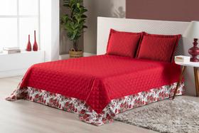Jogo De Cama Colcha Casal Padrão Vitória 3 Peças