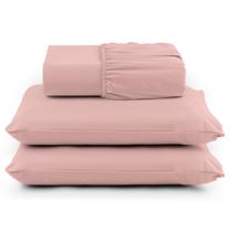 Jogo de cama com barra casal 3pçs 400 fios