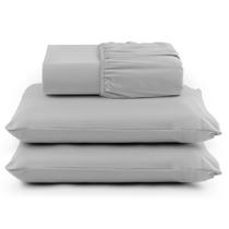 Jogo de cama com barra king 3pçs 400 fios