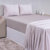 Jogo De Cama Completo Plush Macio Dreams Queen Kit 4 Peças