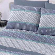 Jogo de Cama Cotton Royal Queen Berlin Indigo 4 Peças