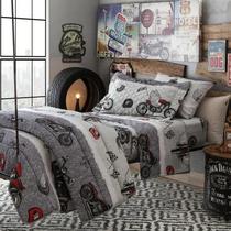 Jogo De Cama Duplo 3 Peças Solteiro Rider Happy Day Sultan