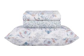 Jogo De Cama Duplo Casal 140 Fios Realce Premium Sultan