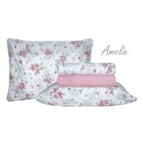 Jogo de Cama Duplo Casal 4 Peças 140 Fios 250x220cm Amelie Realce Premium - Sultan Jogo de Cama Duplo Casal 4 Peças 140 Fios 250x220cm Amelie Realce Premium - Sultan