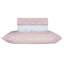 Jogo de Cama Duplo Casal 4 Peças Percal 180 Fios Pettit Rosa Sonhare Prata - Sultan Jogo de Cama Duplo Casal 4 Peças Percal 180 Fios Pettit Rosa Sonhare Prata - Sultan