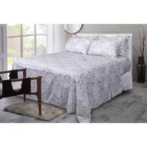 Jogo de Cama Duplo Microfibra Casal Pietra Paco Milano Sultan