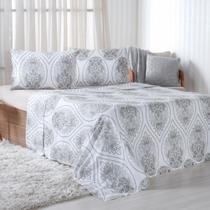 Jogo de Cama Duplo Queen 150 Fios Extra Macio - Bene Casa Jogo de Cama Duplo Queen 150 Fios Extra Macio - Bene Casa