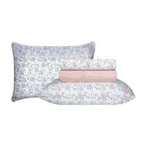 Jogo de Cama Duplo Queen 4 peças 140 Fios 250x240cm Clarice Realce Premium - Sultan Jogo de Cama Duplo Queen 4 peças 140 Fios 250x240cm Clarice Realce Premium - Sultan