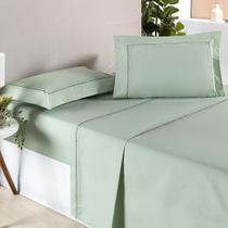 Jogo de Cama Ellos 200 Fios Casal Padrão 04 Peças 80% Algodão / 20% Poliéster - Menta Jogo de Cama Ellos 200 Fios Casal Padrão 04 Peças 80% Algodão / 20% Poliéster - Menta