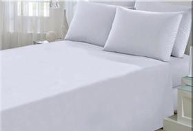 Jogo de cama esmeralda 60 algodão 40 poliester - queen - branco - 4 peças Jogo de cama esmeralda 60 algodão 40 poliester - queen - branco - 4 peças