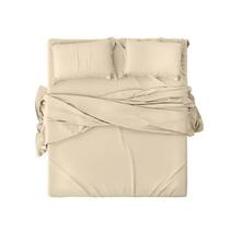 Jogo de Cama Est Premium Linea King Liso Bege - 180 Fios