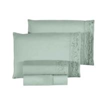 Jogo de Cama Eurotextil Bordado Florença Linha home - Casal Jogo de Cama Eurotextil Bordado Florença Linha home - Casal