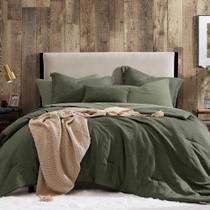 Jogo de Cama Geniospin King 7 Peças Verde-escuro 260 x 230 cm