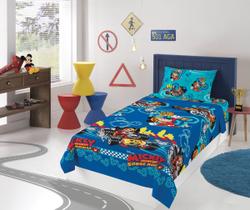 Jogo de cama infantil 3-peças mickey solteiro microfibra lepper