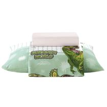 Jogo de Cama Infantil Döhler Dino Verde 130 Fios