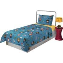 Jogo de Cama Infantil Harry Potter 3 Peças Azul Lepper
