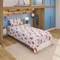 Jogo de Cama Infantil Homem Aranha 3 Peças 150 Fios Algodão Lepper