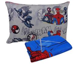 Jogo de Cama Infantil Homem Aranha Spider Man 2 peças Lepper