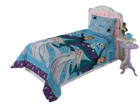 Jogo de Cama Infantil Lepper Frozen Solteiro 2 Peças Microfibra Lilás