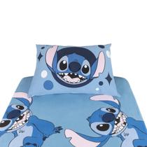 Jogo de Cama Infantil Lilo & Stitch Disney Solteiro 2 Peças Lençol com Elástico e Fronha Jogo de Cama Infantil Lilo & Stitch Disney Solteiro 2 Peças Lençol com Elástico e Fronha