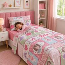 Jogo de Cama Infantil Menina Solteiro 3 Peças 100 Algodão Malha Fio Penteado Bouti Kids com Elástico Fadinha Unicórnio Gatinha Little Princess Jogo de Cama Infantil Menina Solteiro 3 Peças 100 Algodão Malha Fio Penteado Bouti Kids com Elástico Fadinha Unicórnio Gatinha Little Princess