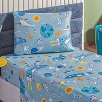 Jogo de Cama Infantil Menino Solteiro 3 Peças 100 Algodão Malha Fio Penteado Bouti Kids com Elástico Astronauta Galáxia Dinossauro Bombeiro Game Jogo de Cama Infantil Menino Solteiro 3 Peças 100 Algodão Malha Fio Penteado Bouti Kids com Elástico Astronauta Galáxia Dinossauro Bombeiro Game