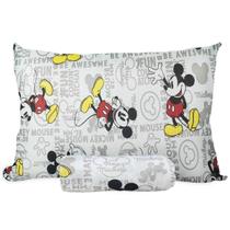 Jogo De Cama Infantil Mickey Mouse Fun Solteiro Disney Simples 2 Peças Malha Portallar