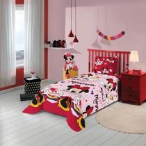 Jogo De Cama Infantil Microfibra Minnie Lepper 2 Peças