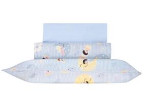 Jogo de Cama Infantil para Berço Santista - 100% Algodão Baby Balloon 3 Peças
