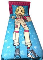 Jogo De Cama Infantil Solteiro 02 Peças Profissões Quero Ser Astronauta - Boneca Barbie - Azul - Mattel