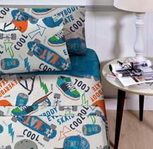 Jogo De Cama Infantil Solteiro 3 Peças Estampas Exclusivas 180 Fios Studio Mix Corttex